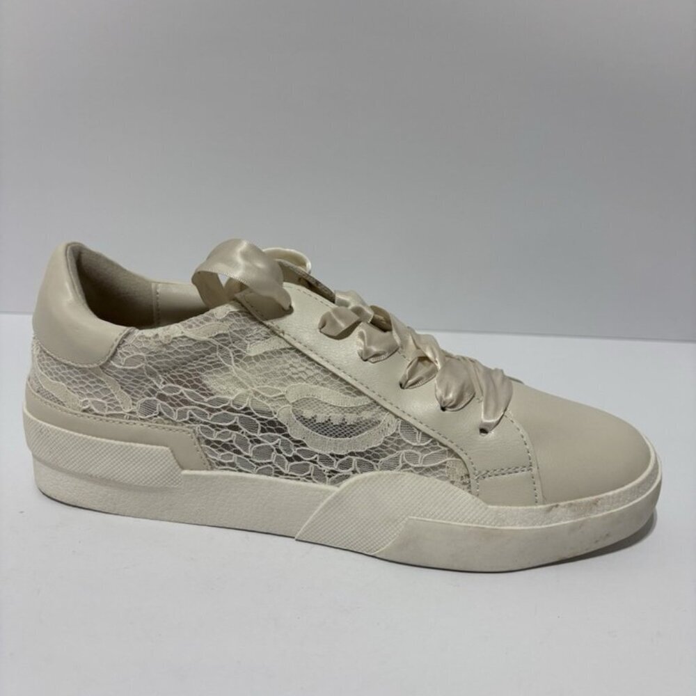 Dolce Vita Women’s Harryson Lace-Up Sneakers Ivory, Size 10 M
